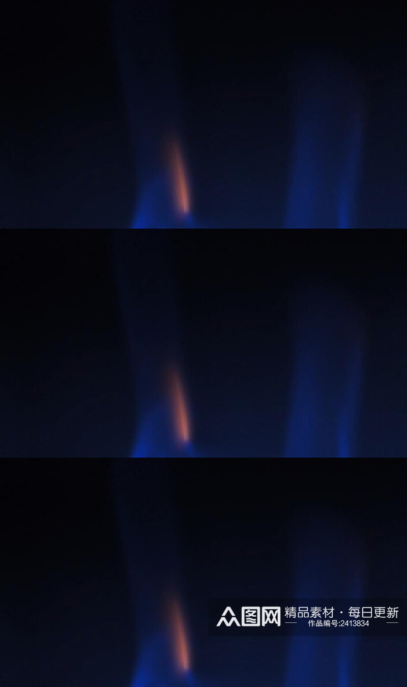 升起的蓝色火焰舞台背景视频素材