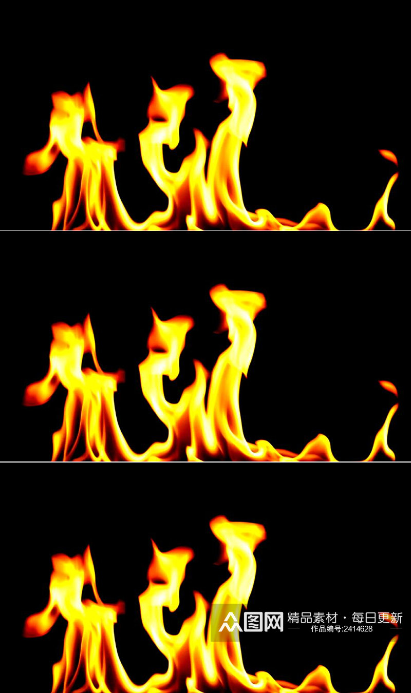 燃烧的火焰舞台背景视频素材