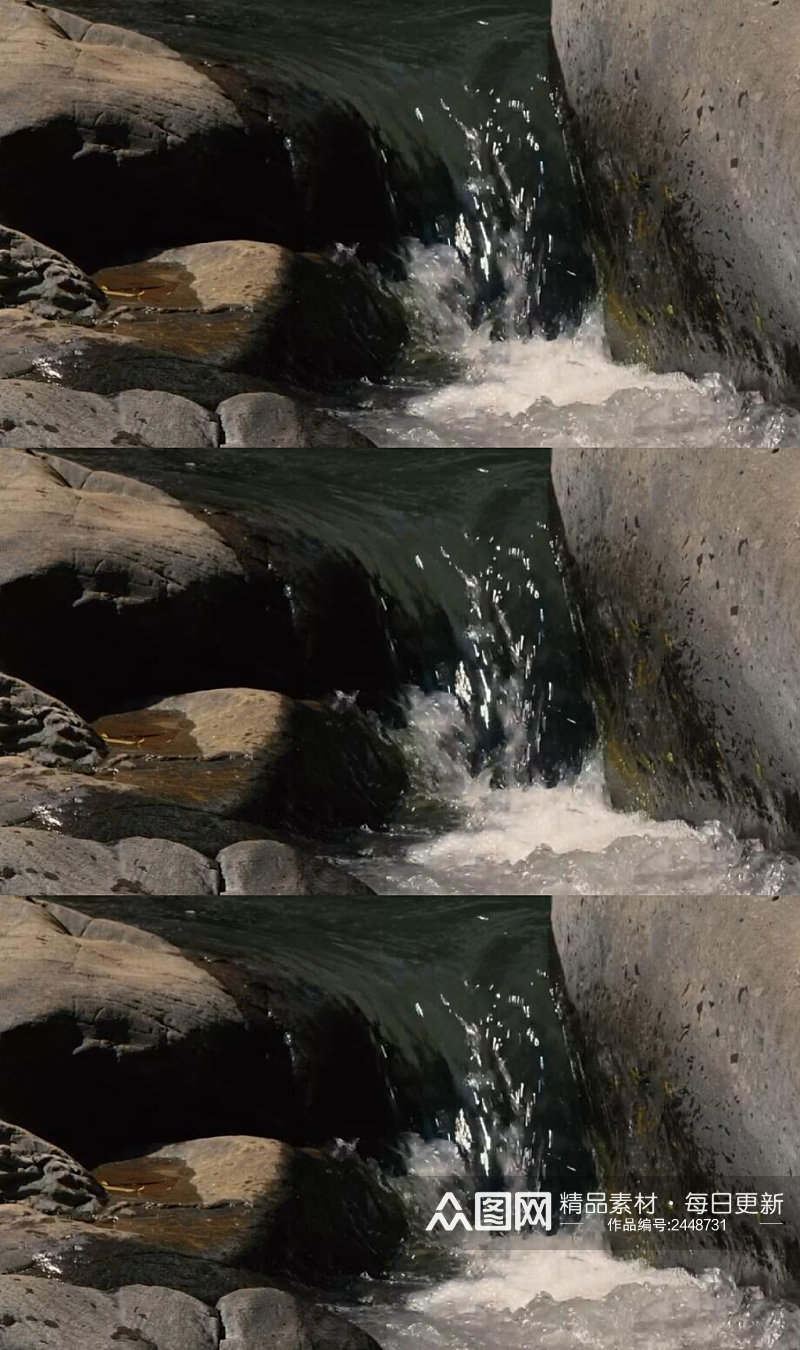 森林山涧的溪水河流实拍视频 风景视频素材