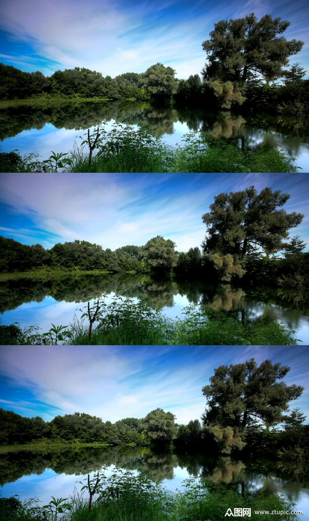 众图网独家提供延时摄影森林中的天然湖泊美景视频素材免费下载,本