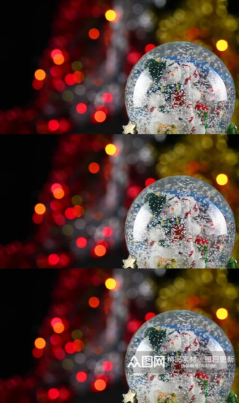 圣诞节圣诞玻璃球背景视频素材