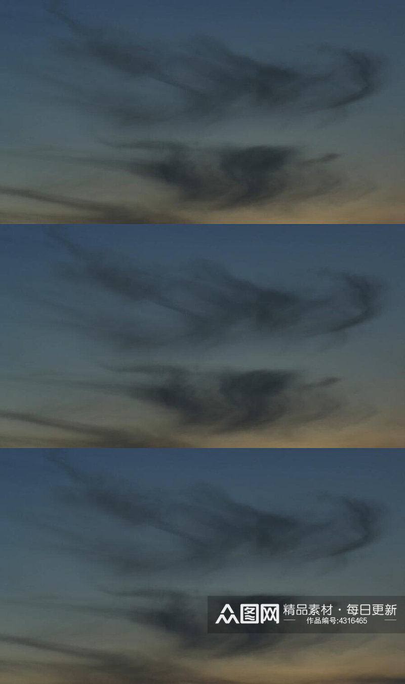延时摄影天空变暗乌云掠过视频素材素材