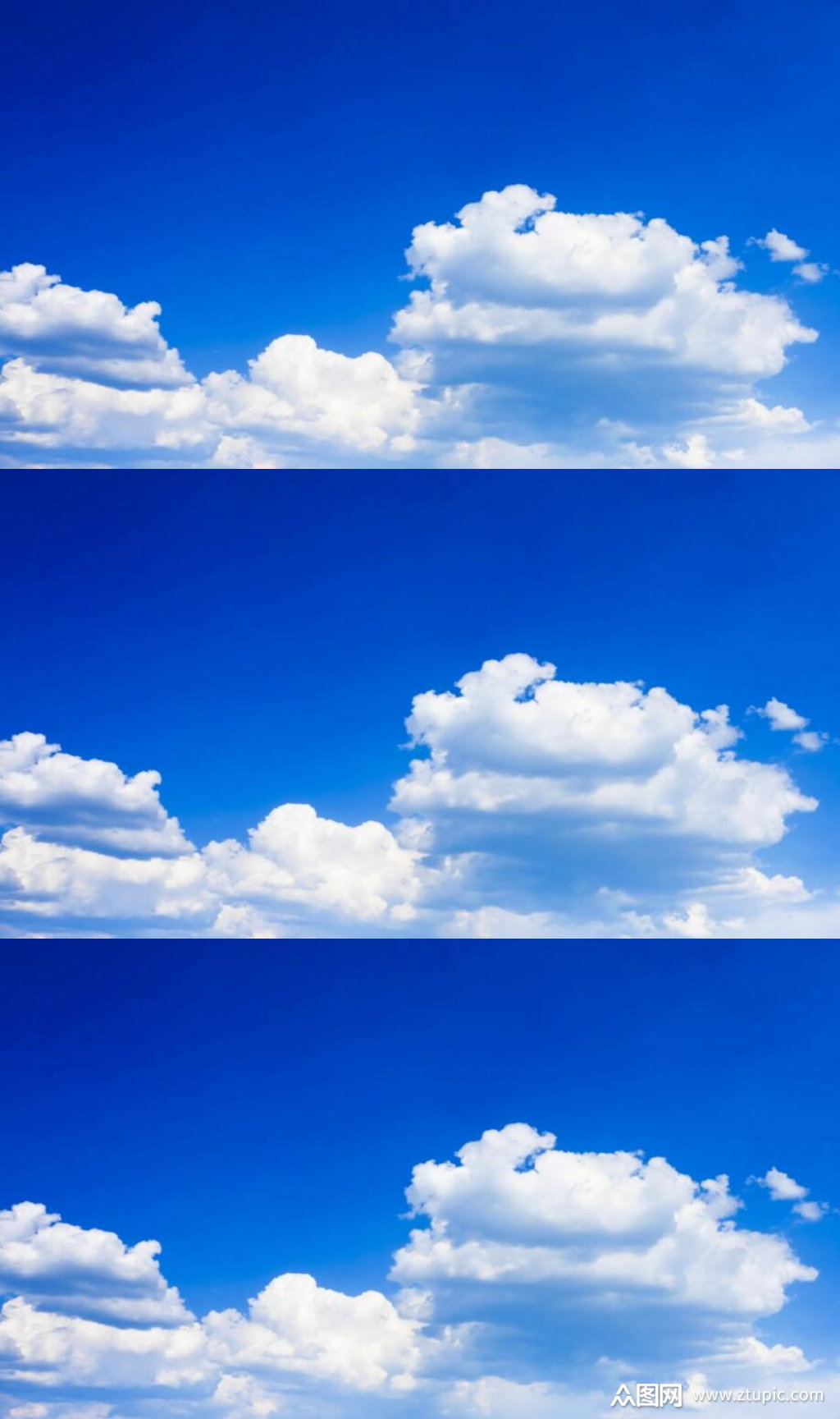 延时摄影晴朗的蓝天白云视频素材模板下载-编号4330811-众图网