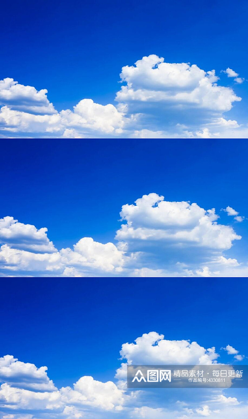 延时摄影晴朗的蓝天白云风景视频素材素材