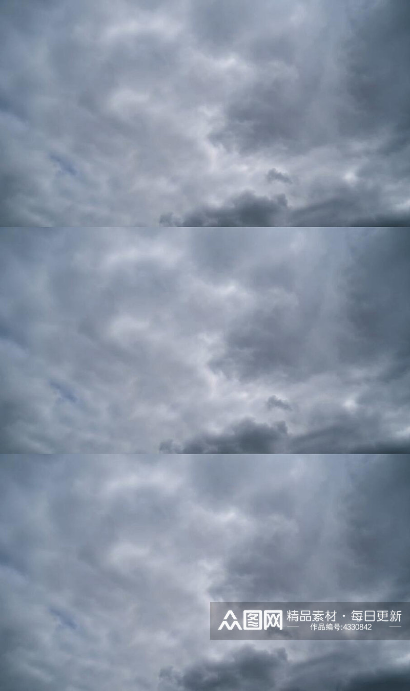 阴雨天气下的乌云密布视频素材