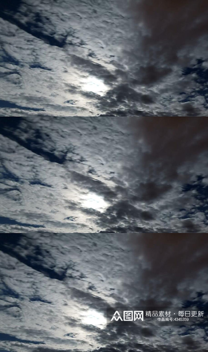延时摄影天空乌云密布实拍视频素材