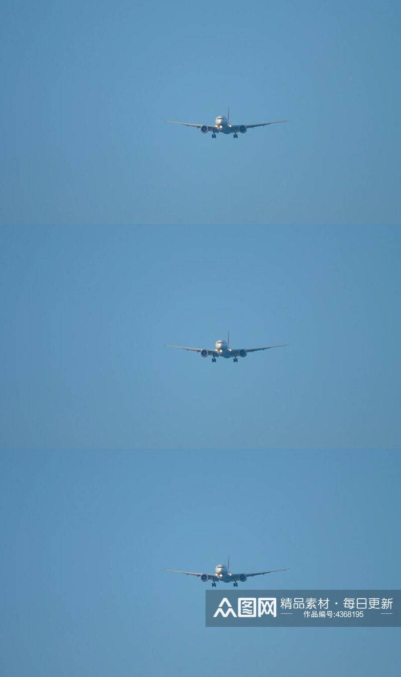 飞行在蓝天的飞机视频素材