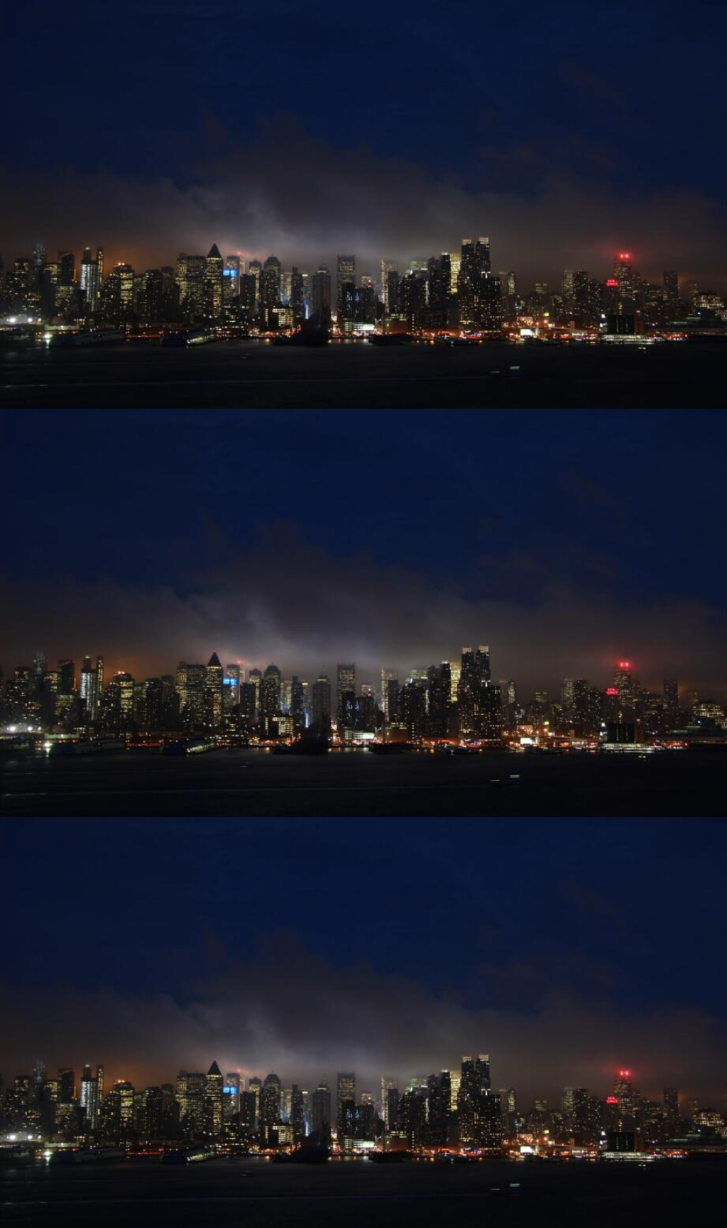 延时摄影夜晚城市夜景视频素材