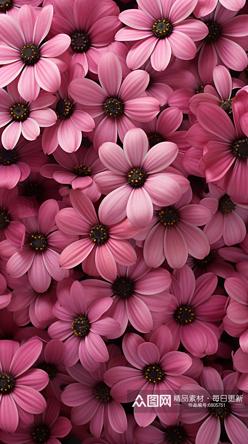 粉红色的盛开的花背景素材