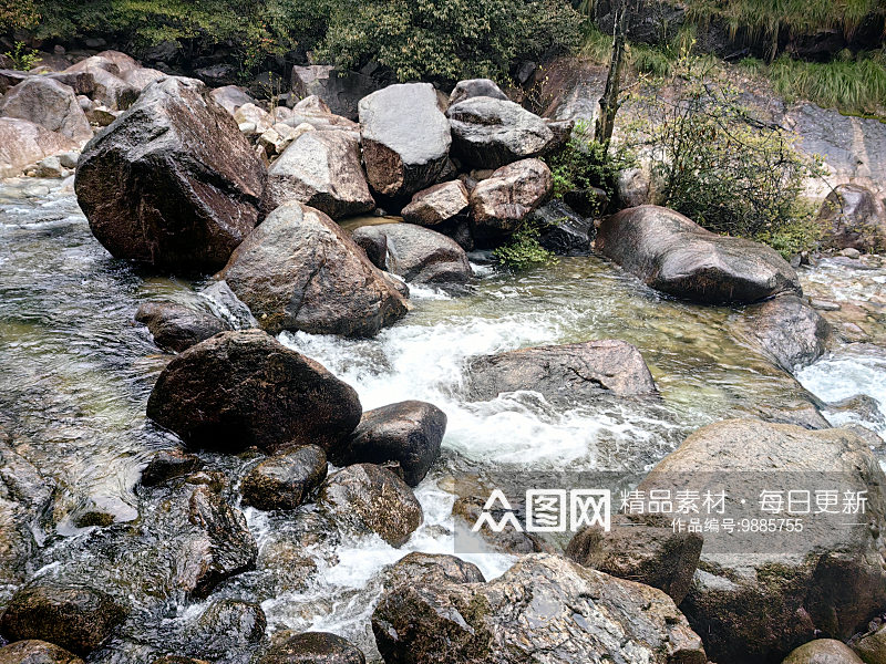 黄山翡翠谷旅游风景区素材