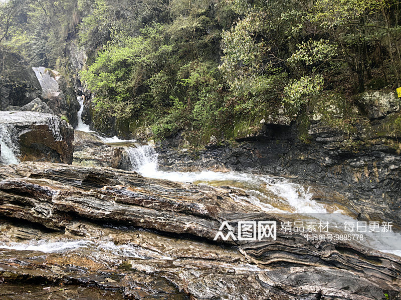 黄山翡翠谷旅游风景区素材