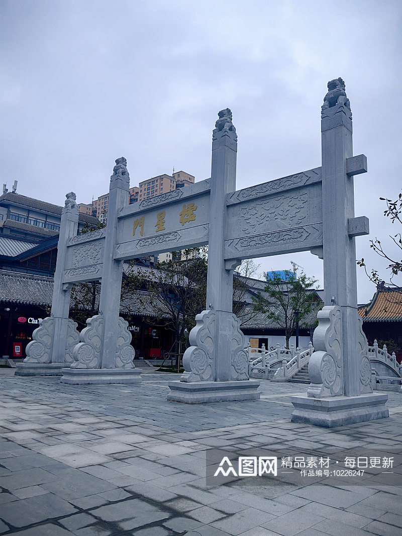 徐州文庙景区建筑素材
