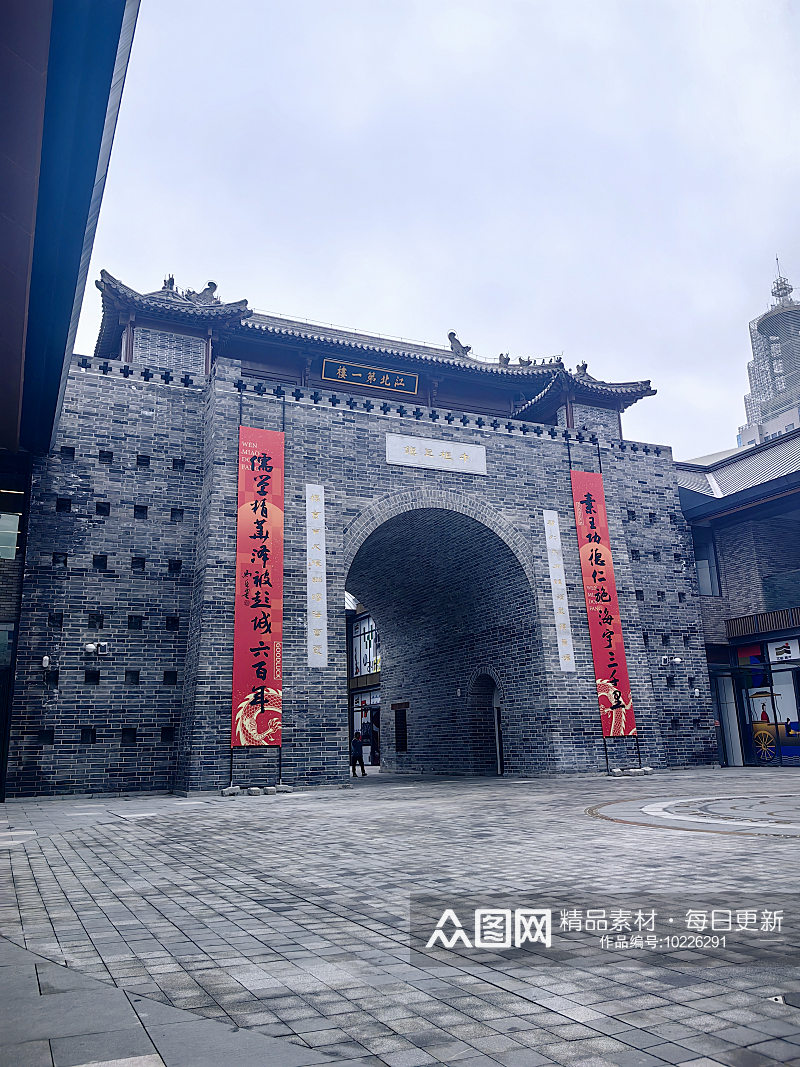 雄伟大气的徐州文庙建筑素材