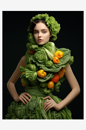 大气创意蔬菜时装