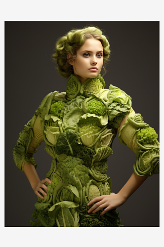 大气创意蔬菜时装