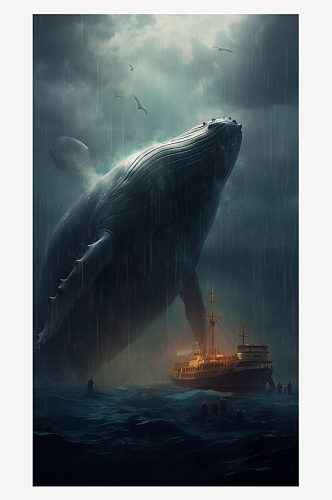 大型海洋生物鲸鱼