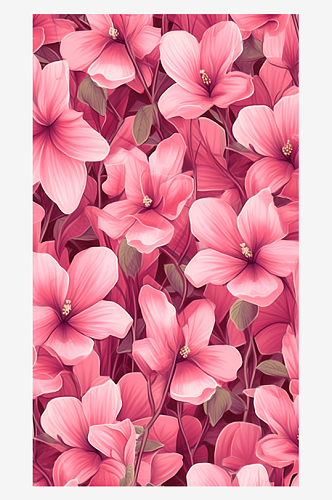粉红色的盛开的花背景