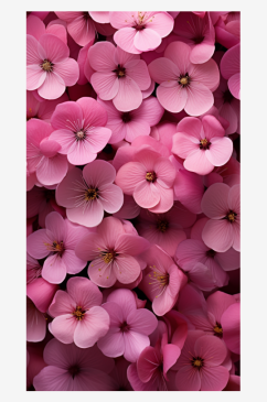 粉红色的盛开的花背景