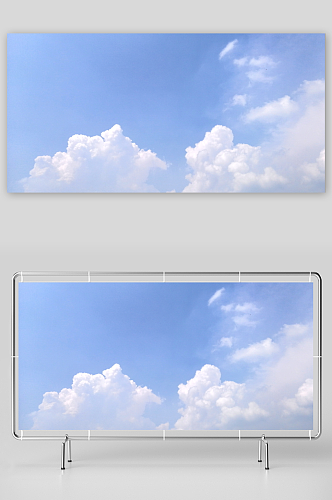 云卷云舒蓝天白云摄影图