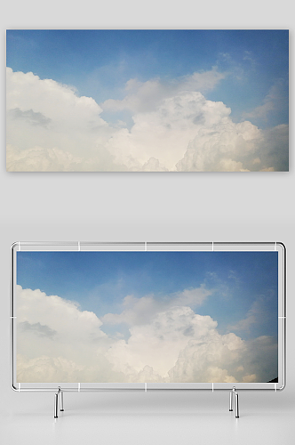 云卷云舒蓝天白云摄影图