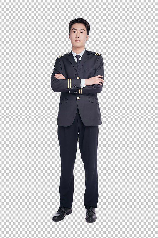 空乘航空人员摄影图元素