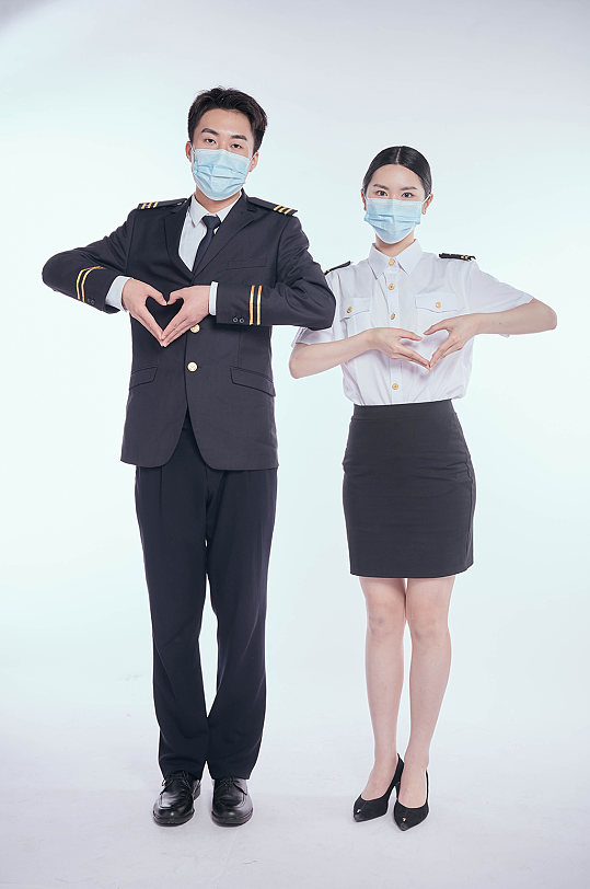 空乘航空空姐机长人员摄影图元素-众图网