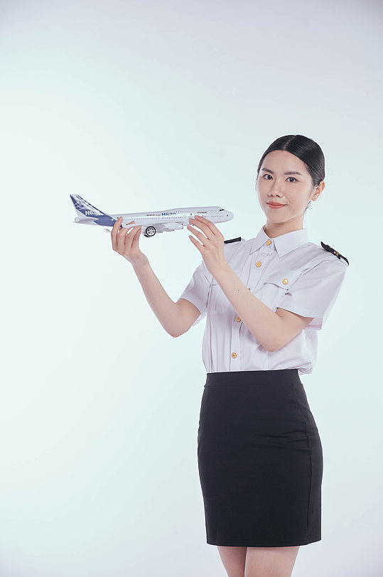 空乘航空人员空姐摄影图元素