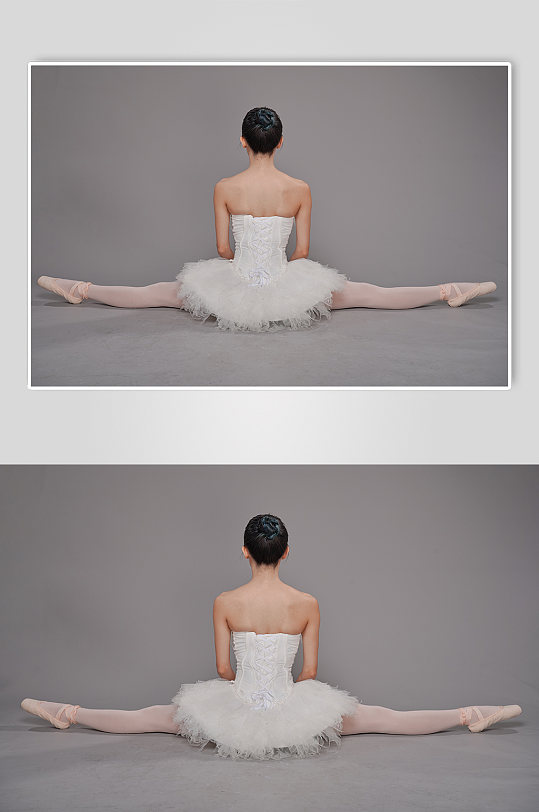 白色芭蕾舞裙芭蕾舞跳舞舞蹈人物摄影图片