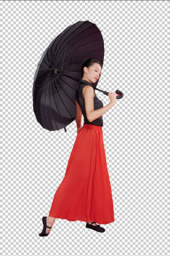 现代舞手持雨伞舞蹈人物免抠png摄影图片