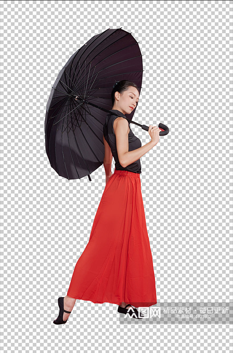 现代舞手持雨伞舞蹈人物免抠png摄影图片素材