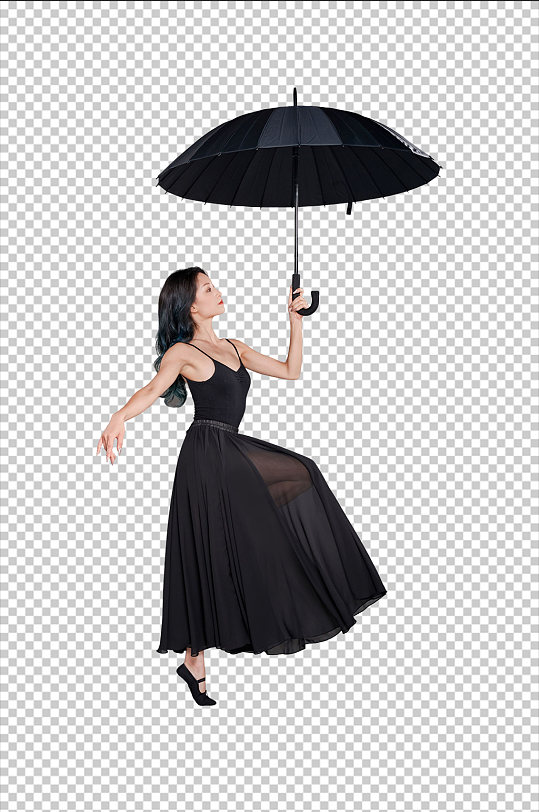 现代舞手持雨伞舞蹈人物免抠png摄影图片