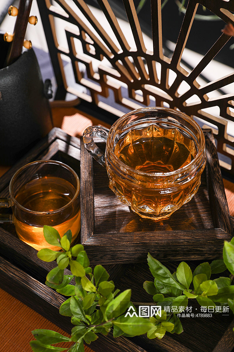茶具茶杯茶筒茶道茶文化摄影图片素材