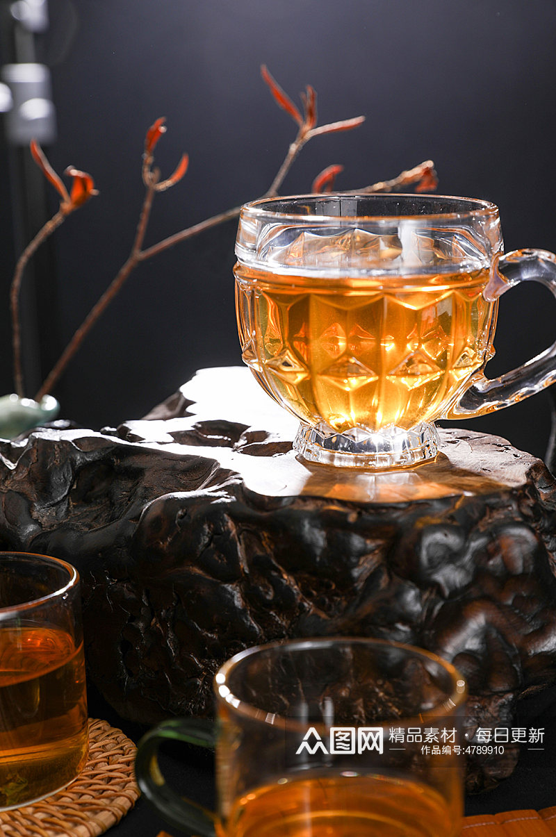 红茶茶具茶杯茶水茶道茶文化摄影图片素材