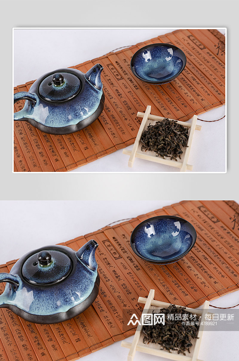 天目釉窑变茶具茶叶茶壶茶道茶文化摄影图片素材