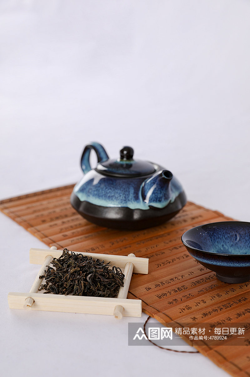 天目釉窑变茶具茶壶茶碗茶道茶文化摄影图片素材