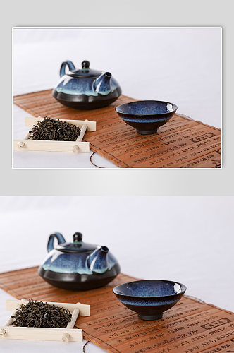 天目釉窑变茶具茶壶茶杯茶道茶文化摄影图片