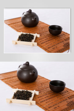 紫砂茶壶茶叶茶具茶道茶文化摄影图片