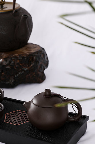 紫砂茶壶茶杯茶具茶道茶文化摄影图片