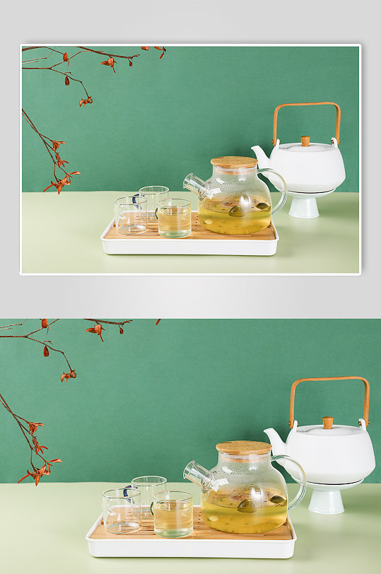 金桔柠檬百香果茶道茶具茶文化茶叶摄影图片-众图网