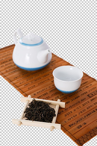 羊脂玉瓷茶壶茶具茶道摄影免抠PNG图片