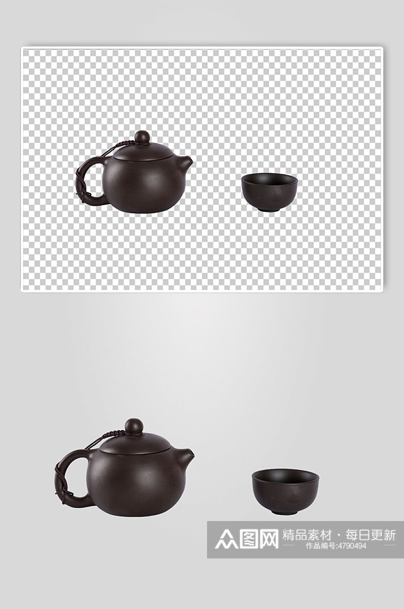 紫砂茶具茶道茶文化摄影免抠PNG图片素材