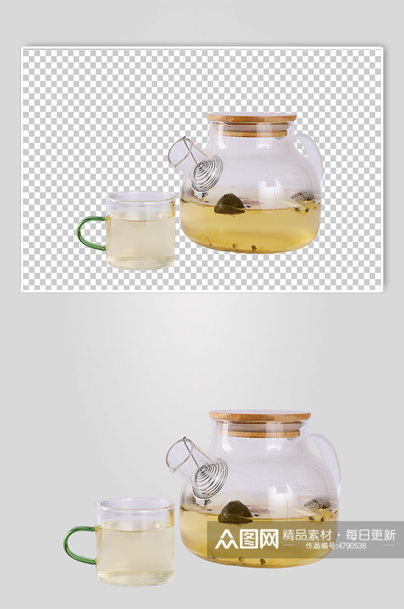 金桔柠檬百香果茶道茶具摄影免抠PNG图片素材