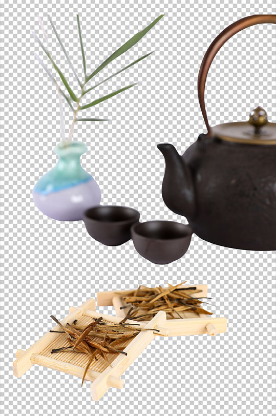 茶叶红茶茶具茶道摄影免抠PNG图片