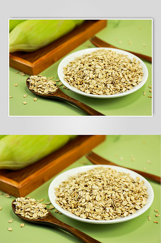 玉米糙米食材五谷杂粮粮食摄影图照片
