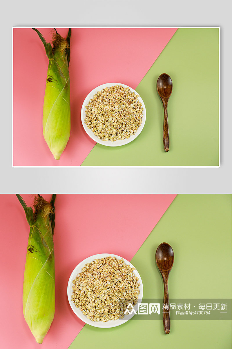玉米糙米食材五谷杂粮粮食摄影图照片素材