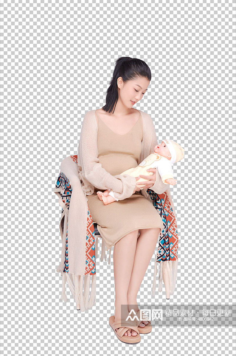 母婴瑜伽护理育儿孕妇人物免扣NG摄影图片素材