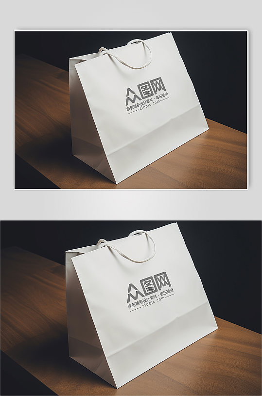 简约购物袋袋子手提袋文创产品展示样机-众图网