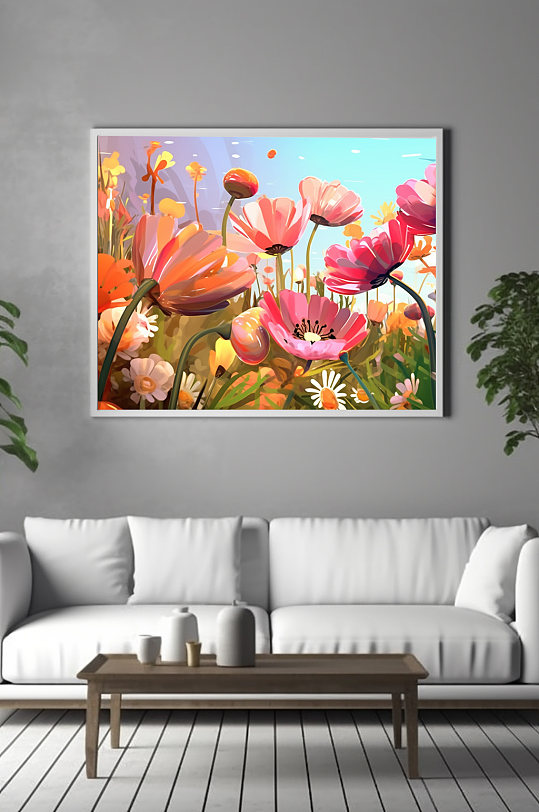 唯美CG花卉鲜花花朵装饰画-众图网