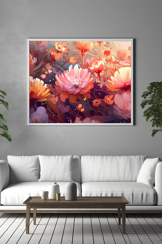 唯美CG花卉鲜花花朵装饰画-众图网