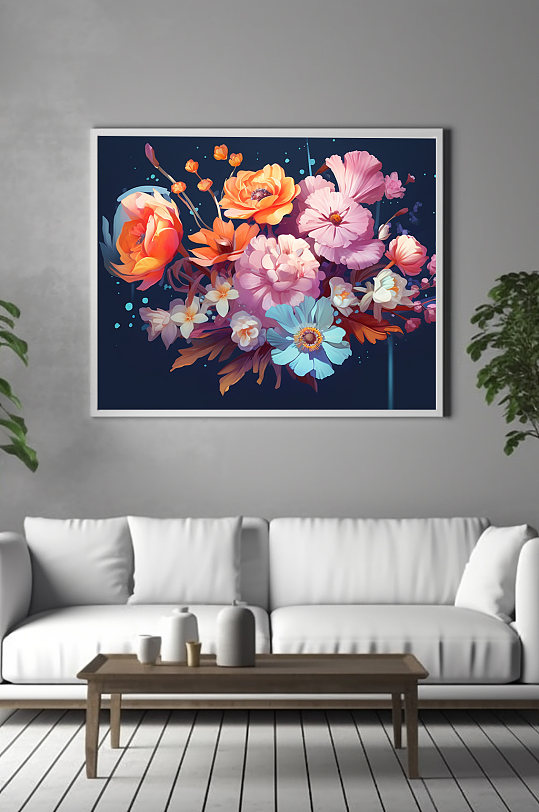 唯美CG花卉鲜花花朵装饰画-众图网